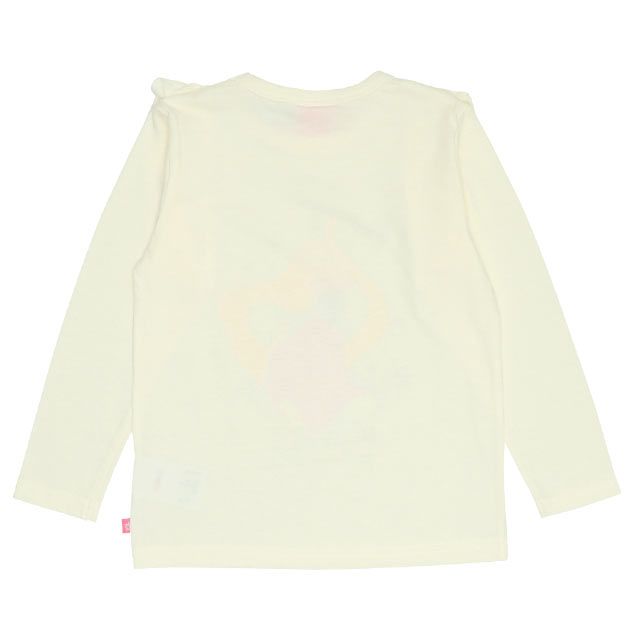 【ベビードール】ラプンツェル プリンセス / 肩フリルロンT 9693K / キッズ トップス 長袖 立体モチーフ 一部ラメプリント、チュール 天竺素材 お姫様 ガーリー