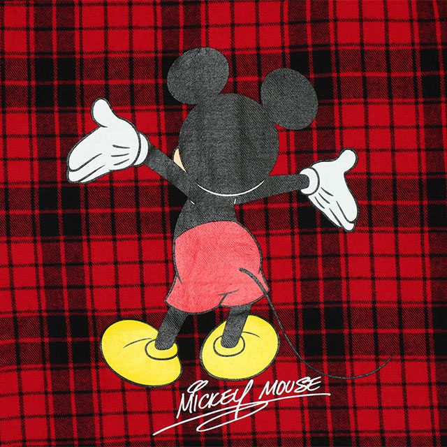 【ベビードール】ミッキー 親子お揃い 長袖 シャツ 9694A 大人 ユニセックス 男女兼用 レディース メンズ