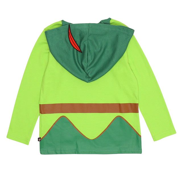 【ベビードール】ピーター・パン なりきるパーカー&ロングパンツ セットアップ 9749K / ベビーサイズ キッズ 長袖 長ズボン 上下セット ウエスト総ゴム ゴム穴付き 仮装 コスチューム コスプレ