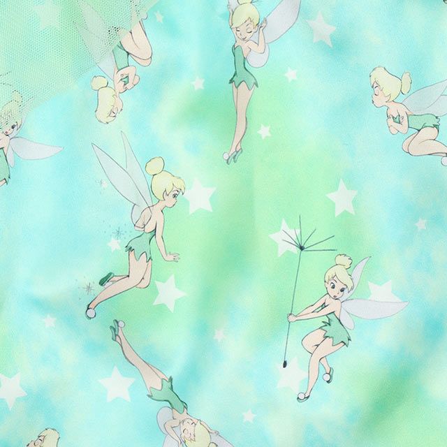 【ベビードール】ティンカーベル なりきるワンピース 8724K / ベビーサイズ キッズ 長袖 ワンピ スカート 仮装 コスチューム コスプレ ガーリー