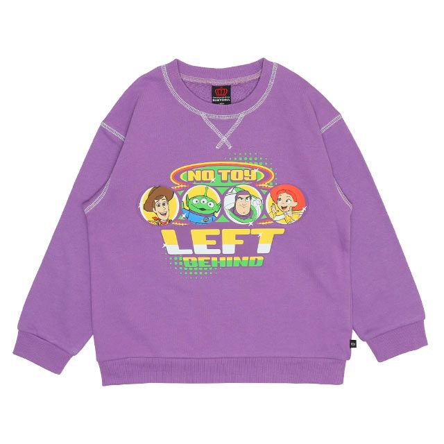 【ベビードール】ウッディ バズ・ライトイヤー ジェシー エイリアン トイ・ストーリー 配色ステッチ トレーナー 9806K キッズ 男の子 女の子