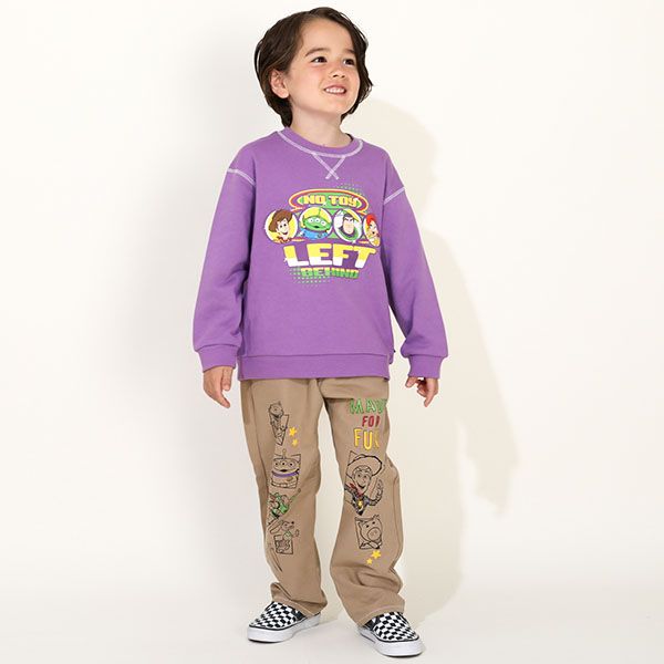 【ベビードール】ウッディ バズ・ライトイヤー ジェシー エイリアン トイ・ストーリー 配色ステッチ トレーナー 9806K キッズ 男の子 女の子