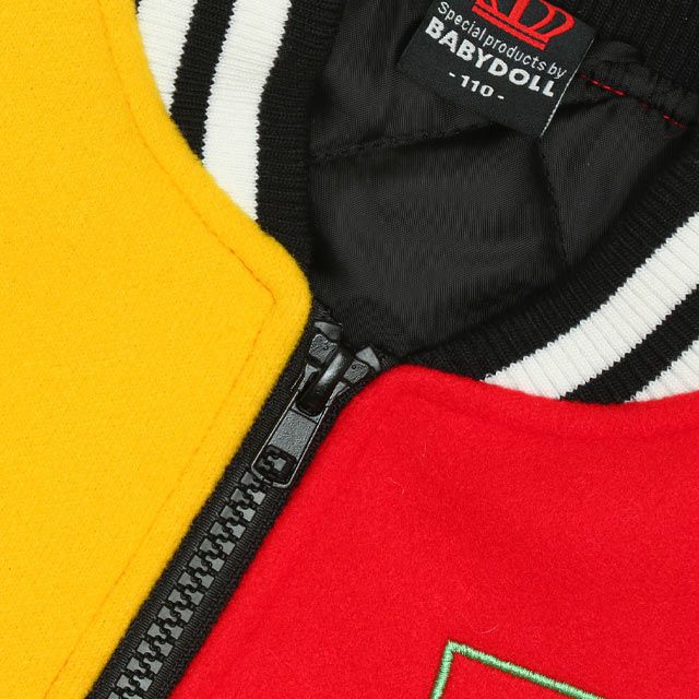 【ベビードール】バズ・ライトイヤー ウッディ ジェシー レックス リトル・グリーン・メン 親子お揃い トイ・ストーリー 配色スタジャン 9807K