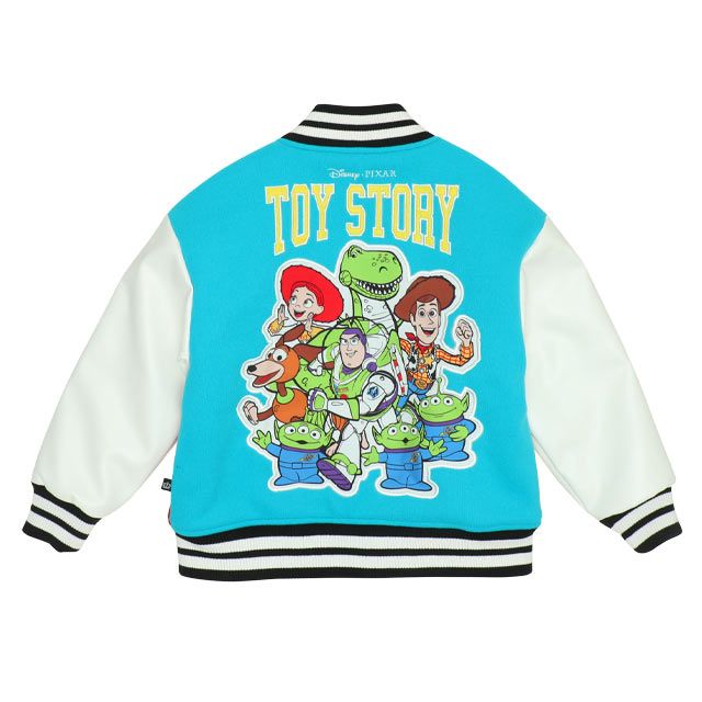 【ベビードール】バズ・ライトイヤー ウッディ ジェシー レックス リトル・グリーン・メン 親子お揃い トイ・ストーリー 配色スタジャン 9807K