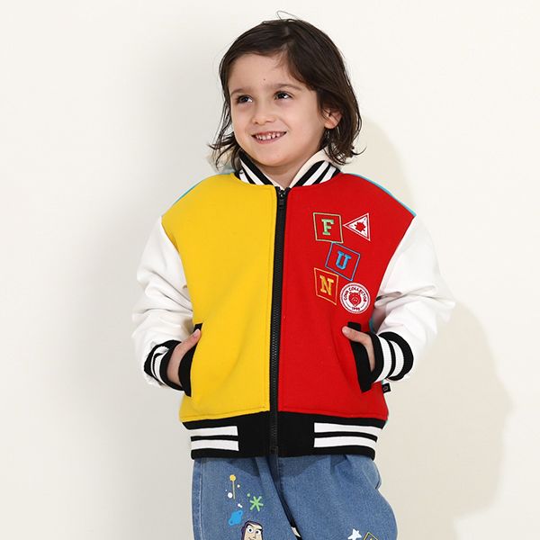 【ベビードール】バズ・ライトイヤー ウッディ ジェシー レックス リトル・グリーン・メン 親子お揃い トイ・ストーリー 配色スタジャン 9807K