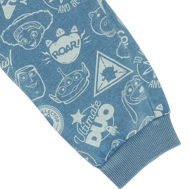 【ベビードール】ウッディ バズ・ライトイヤー ジェシー エイリアン レックス トイ・ストーリー 総柄 ニットデニム ロングパンツ 9808K キッズ 男の子 女の子