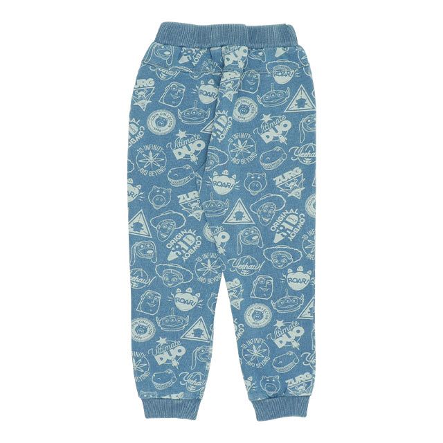 【ベビードール】ウッディ バズ・ライトイヤー ジェシー エイリアン レックス トイ・ストーリー 総柄 ニットデニム ロングパンツ 9808K キッズ 男の子 女の子