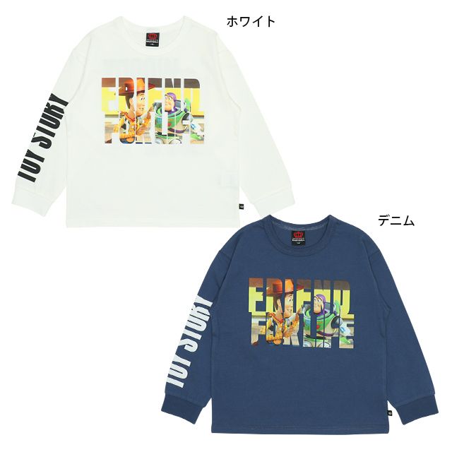 【ベビードール】ウッディ バズ・ライトイヤー トイ・ストーリー レタリング ロンT 9809K キッズ 男の子 女の子