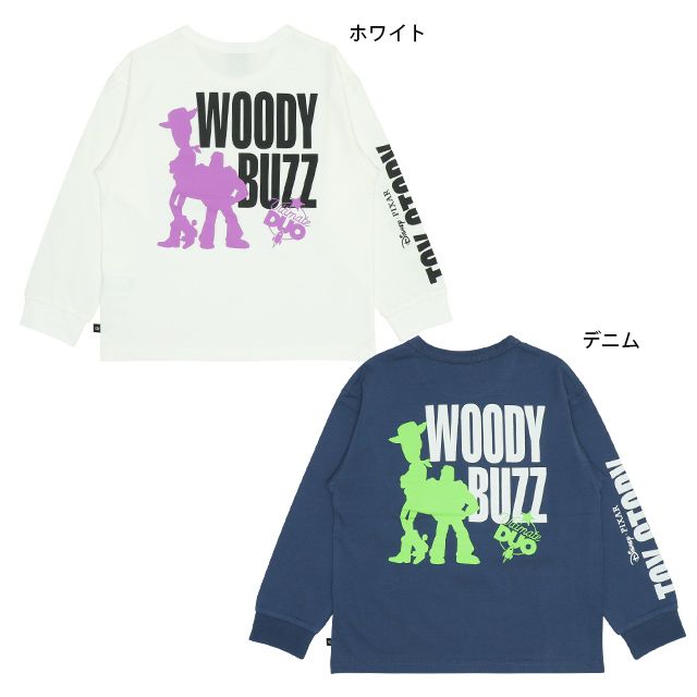 【ベビードール】ウッディ バズ・ライトイヤー トイ・ストーリー レタリング ロンT 9809K キッズ 男の子 女の子