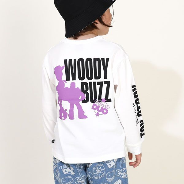 【ベビードール】ウッディ バズ・ライトイヤー トイ・ストーリー レタリング ロンT 9809K キッズ 男の子 女の子