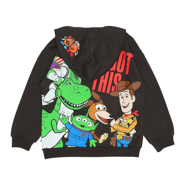 【ベビードール】ウッディ バズ・ライトイヤー レックス エイリアン 親子お揃い トイ・ストーリー バックプリント パーカー 9810K キッズ 男の子 女の子