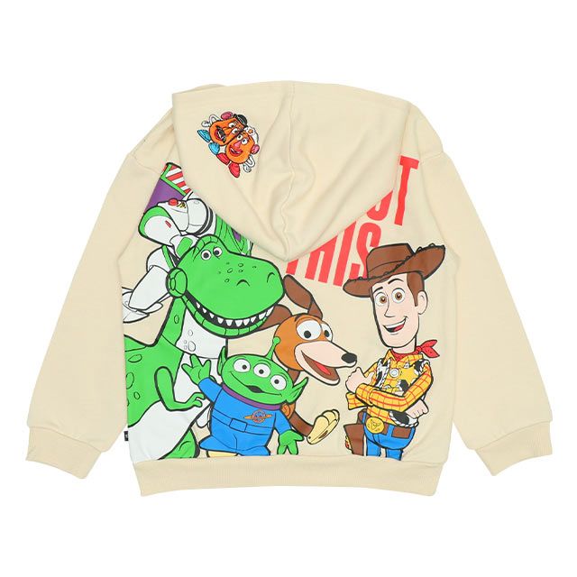 【ベビードール】ウッディ バズ・ライトイヤー レックス エイリアン 親子お揃い トイ・ストーリー バックプリント パーカー 9810K キッズ 男の子 女の子
