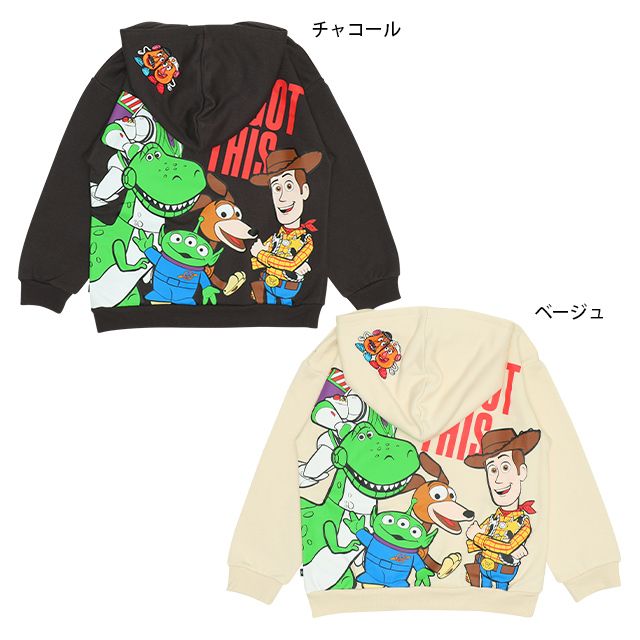 【ベビードール】ウッディ バズ・ライトイヤー レックス エイリアン 親子お揃い トイ・ストーリー バックプリント パーカー 9810K キッズ 男の子 女の子