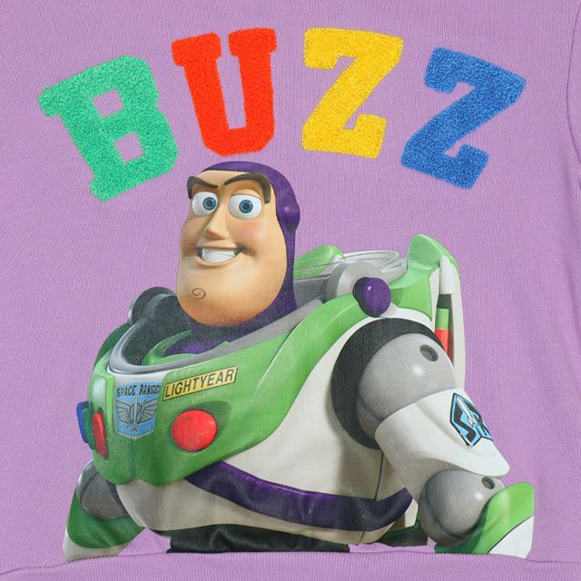 【ベビードール】バズ キャラクターサガラロゴトレーナー 9811K / ベビーサイズ キッズ トップス 長袖 カレッジ風ロゴ 春秋冬