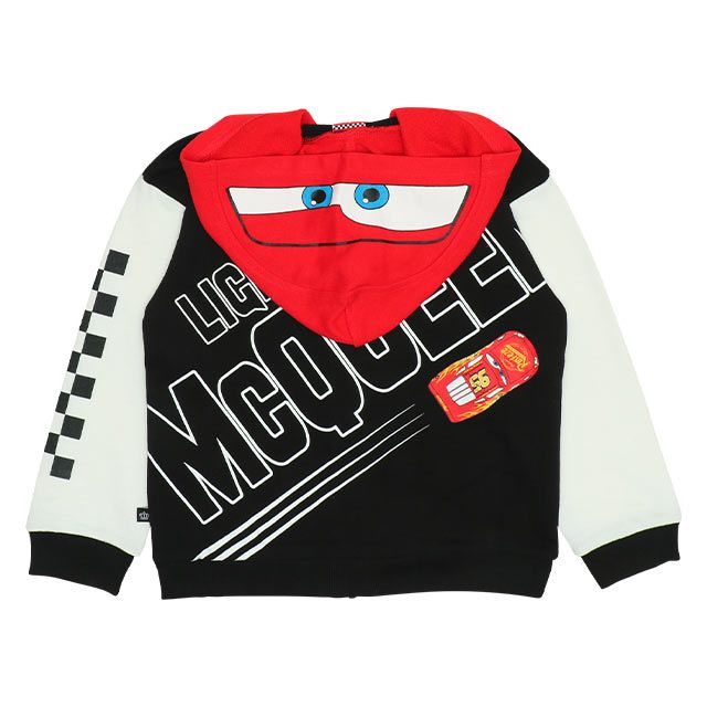 【ベビードール】カーズ なりきる フード ジップパーカー 9814K / ベビーサイズ キッズ トップス アウター 羽織り 長袖 春秋冬 ライトニング・マックィーン