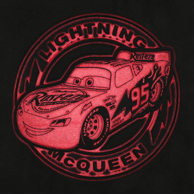 【ベビードール】カーズ スタジャン 9815K / ベビーサイズ キッズ トップス アウター 羽織 ジャンパー ジャケット ブルゾン 90cmのみファスナーガード付き ライトニング・マックィーン