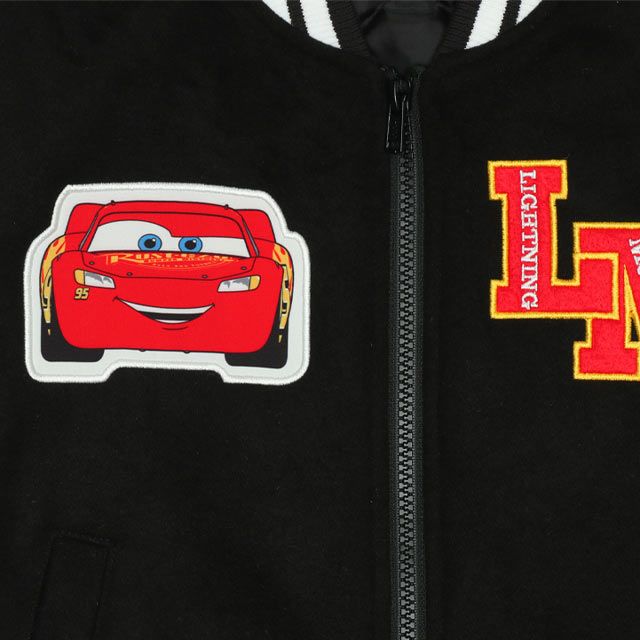 【ベビードール】カーズ スタジャン 9815K / ベビーサイズ キッズ トップス アウター 羽織 ジャンパー ジャケット ブルゾン 90cmのみファスナーガード付き ライトニング・マックィーン