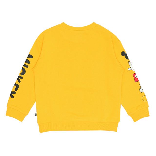 【ベビードール】ミッキー 親子お揃い BIGフェイス トレーナー 9843K / ベビーサイズ キッズ リンクコーデ ペアルック 親子コーデ トップス 長袖 トレーナー