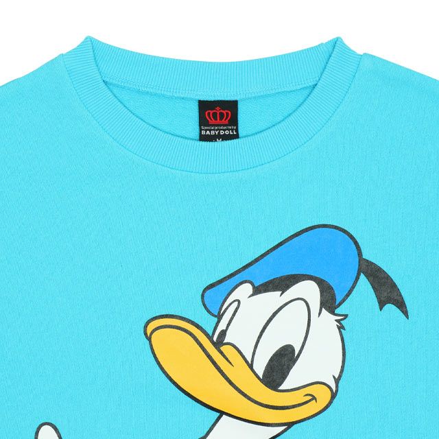 【ベビードール】ミッキー 親子お揃い BIGフェイス トレーナー 9843A 大人 ユニセックス 男女兼用 レディース メンズ