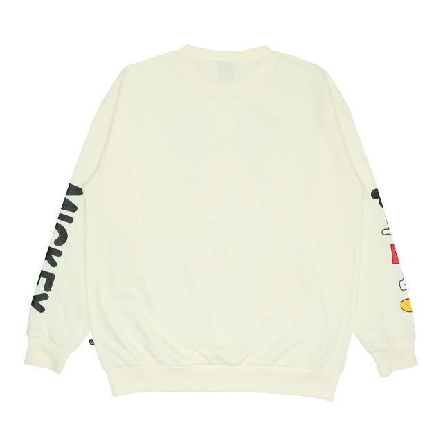 【ベビードール】ミッキー 親子お揃い BIGフェイス トレーナー 9843A 大人 ユニセックス 男女兼用 レディース メンズ