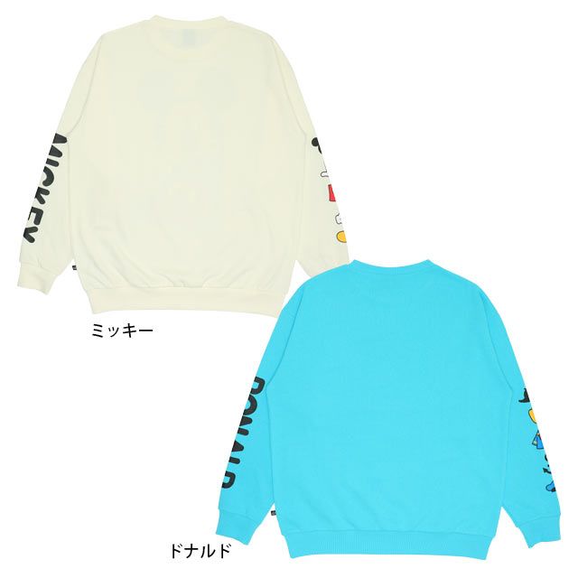 【ベビードール】ミッキー 親子お揃い BIGフェイス トレーナー 9843A 大人 ユニセックス 男女兼用 レディース メンズ