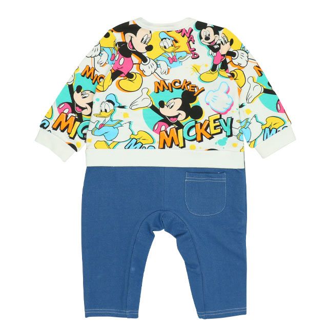 【ベビードール】ミッキー ドナルド 総柄ロンパース 9844B 新生児 男の子 女の子