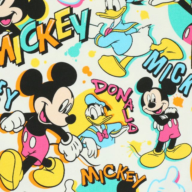 【ベビードール】ミッキー ドナルド 親子お揃い 総柄トレーナー 9845K 子供服 男の子 女の子