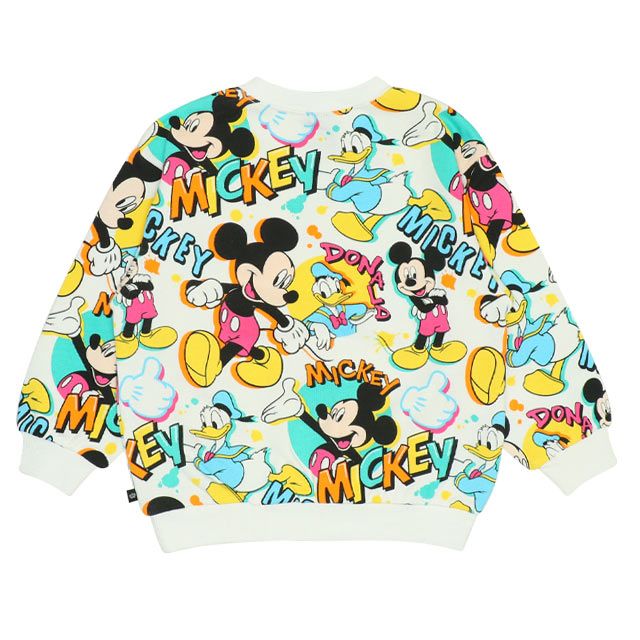 【ベビードール】ミッキー ドナルド 親子お揃い 総柄トレーナー 9845K 子供服 男の子 女の子