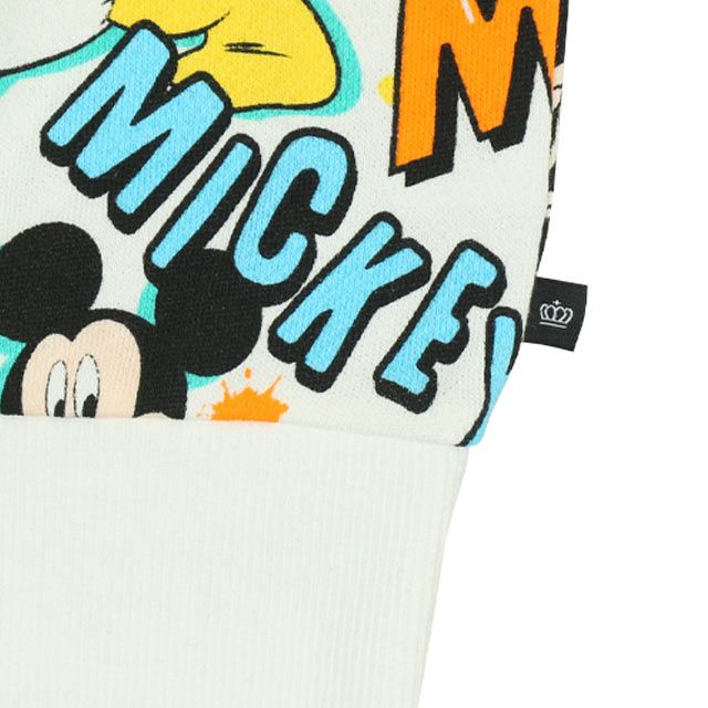 【ベビードール】ミッキー ドナルド 親子お揃い 総柄トレーナー 9845A レディース メンズ