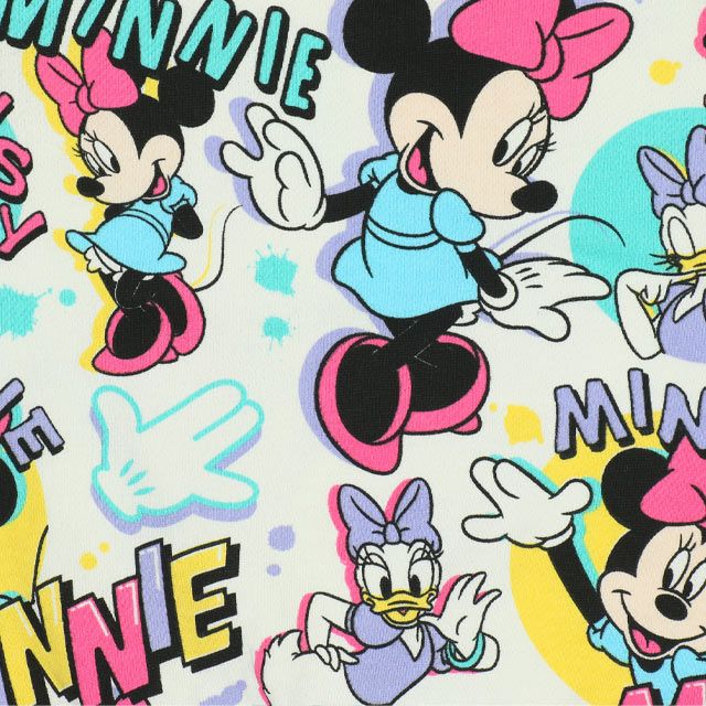 【ベビードール】ミニー デイジー 親子お揃い 総柄トレーナー 9845A レディース メンズ