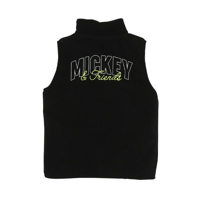 【ベビードール】ミッキーフレンズ リバーシブル中綿ベスト 9846K / ベビーサイズ キッズ トップス アウター ベスト 袖なし ノースリーブ ボア素材 フリース 秋冬 あったか 防寒 ミッキー ミニー ドナルド デイジー プルート グーフィー