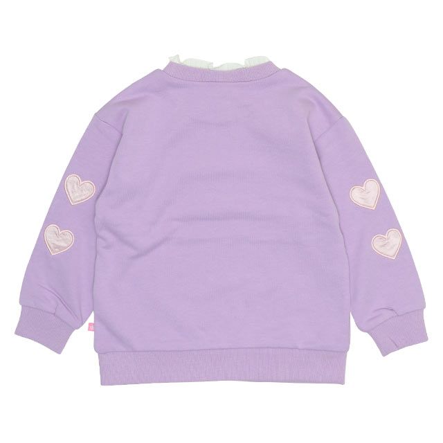 【ベビードール】フリル襟付きトレーナー 9848K / ベビーサイズ キッズ トップス 長袖 スウェット素材 春秋冬 ガーリー ミッキー ミニー