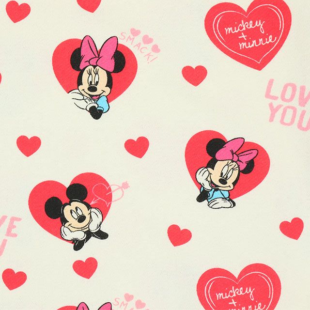 【ベビードール】ミニー ハート総柄 トレーナー 9851K ベビー キッズ 男の子 女の子