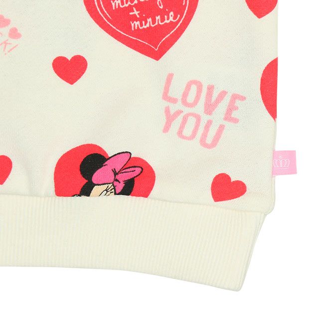 【ベビードール】ミニー ハート総柄 トレーナー 9851K ベビー キッズ 男の子 女の子