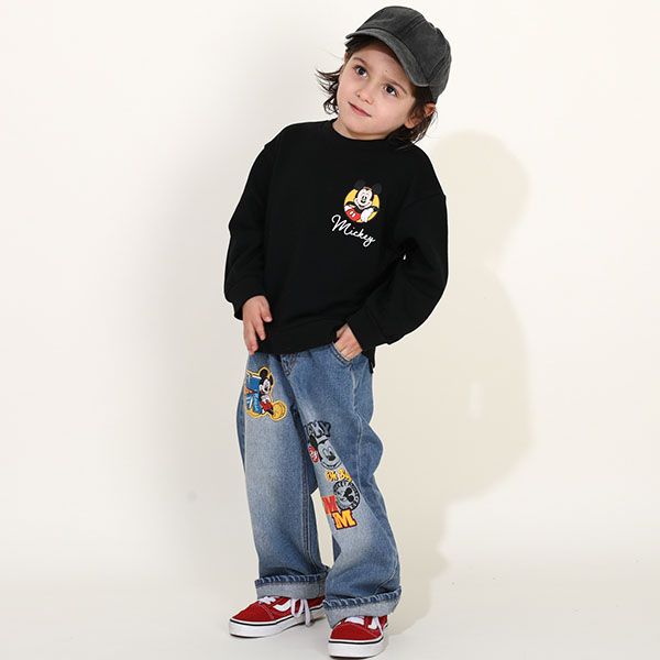 【ベビードール】ミッキー 親子お揃い キャラクタートレーナー 9894K