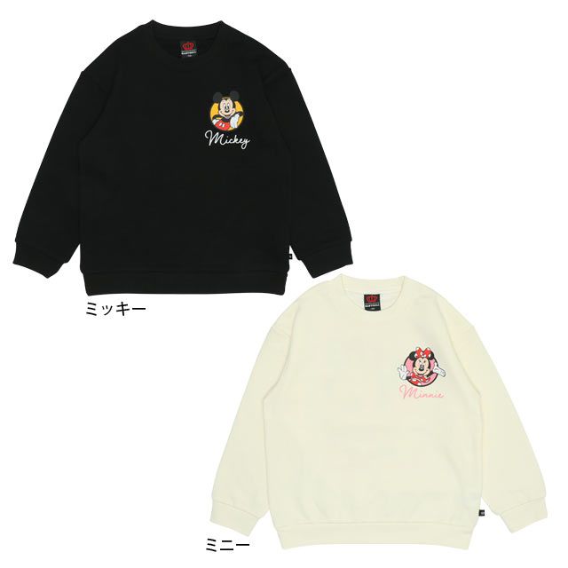 【ベビードール】ミニー 親子お揃い キャラクタートレーナー 9894K / ベビーサイズ キッズ リンクコーデ ペアルック 親子コーデ トップス 長袖 トレーナー