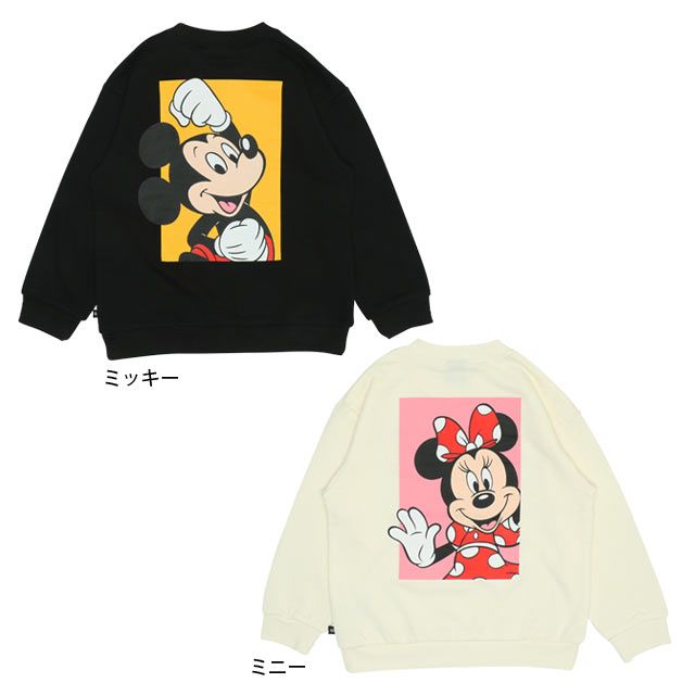【ベビードール】ミニー 親子お揃い キャラクタートレーナー 9894K / ベビーサイズ キッズ リンクコーデ ペアルック 親子コーデ トップス 長袖 トレーナー