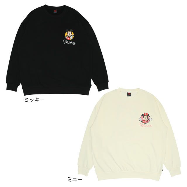 【ベビードール】ミッキー 親子お揃い キャラクタートレーナー 9894A / 大人 ユニセックス 男女兼用 リンクコーデ ペアルック 親子コーデ トレーナー 長袖