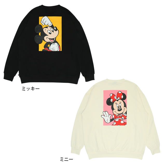 【ベビードール】ミッキー 親子お揃い キャラクタートレーナー 9894A / 大人 ユニセックス 男女兼用 リンクコーデ ペアルック 親子コーデ トレーナー 長袖