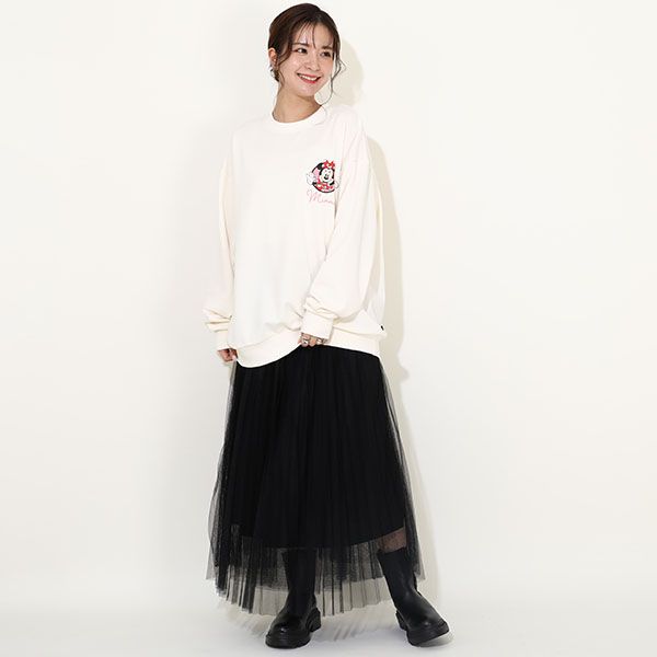 【ベビードール】ミニー 親子お揃い キャラクタートレーナー 9894A / 大人 ユニセックス 男女兼用 リンクコーデ ペアルック 親子コーデ トレーナー 長袖