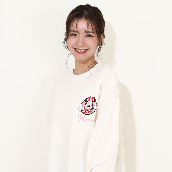 【ベビードール】ミニー 親子お揃い キャラクタートレーナー 9894A / 大人 ユニセックス 男女兼用 リンクコーデ ペアルック 親子コーデ トレーナー 長袖