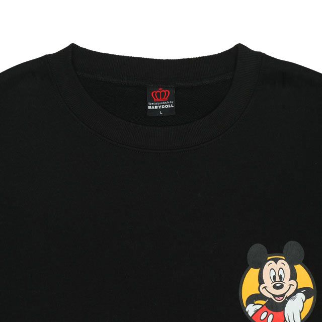 【ベビードール】ミニー 親子お揃い キャラクタートレーナー 9894A / 大人 ユニセックス 男女兼用 リンクコーデ ペアルック 親子コーデ トレーナー 長袖