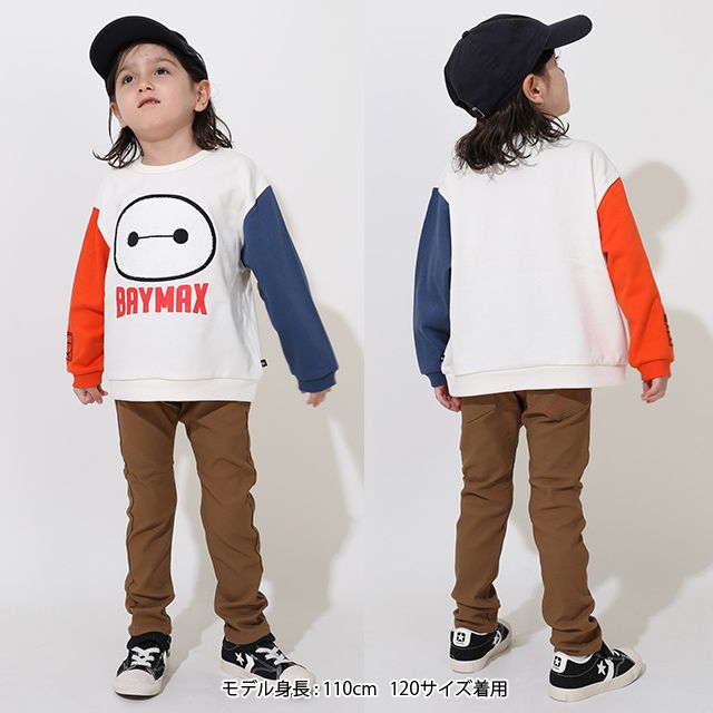 【ベビードール】ベイマックス サガラトレーナー 9895K / ベビーサイズ キッズ トップス 長袖 スウェット プルオーバー サガラ刺繍 もこもこ 春秋冬