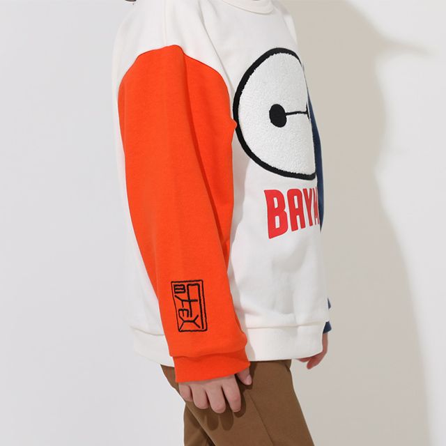 【ベビードール】ベイマックス サガラトレーナー 9895K / ベビーサイズ キッズ トップス 長袖 スウェット プルオーバー サガラ刺繍 もこもこ 春秋冬