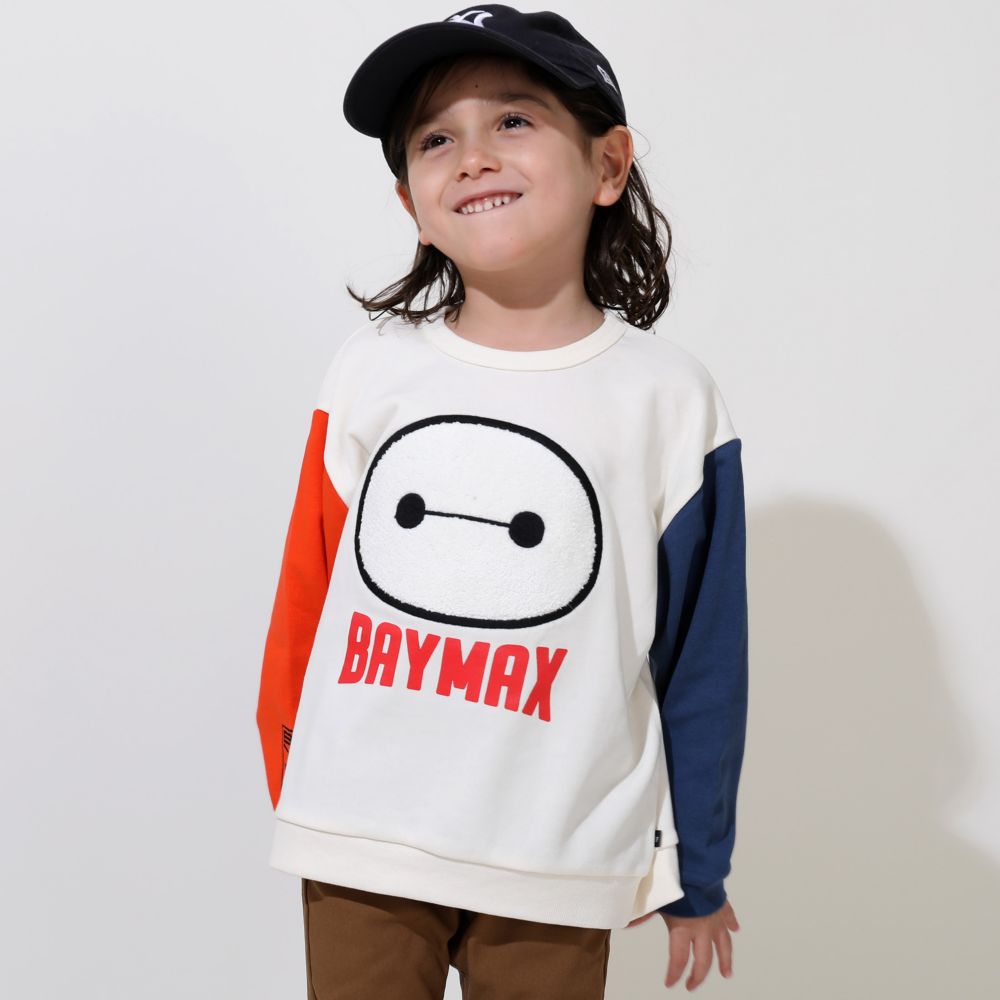 【ベビードール】ベイマックス サガラトレーナー 9895K / ベビーサイズ キッズ トップス 長袖 スウェット プルオーバー サガラ刺繍 もこもこ 春秋冬