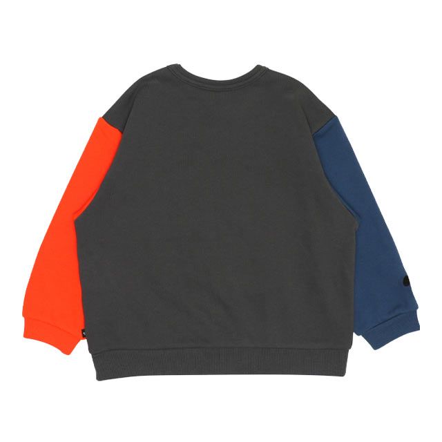 【ベビードール】ミッキー サガラトレーナー 9895K / ベビーサイズ キッズ トップス 長袖 サガラ スウェット素材 袖口ワンポイント刺繍 春秋冬