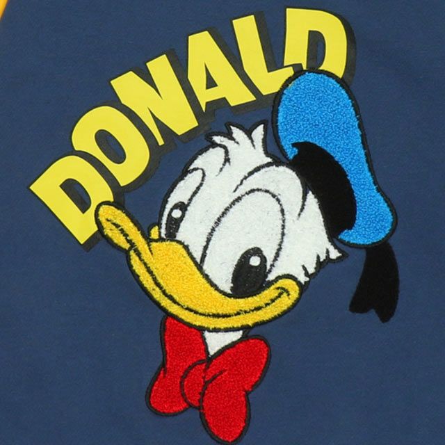 【ベビードール】ドナルド サガラトレーナー 9895K / ベビーサイズ キッズ トップス 長袖 サガラ スウェット素材 袖口ワンポイント刺繍 春秋冬