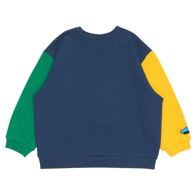 【ベビードール】ドナルド サガラトレーナー 9895K / ベビーサイズ キッズ トップス 長袖 サガラ スウェット素材 袖口ワンポイント刺繍 春秋冬