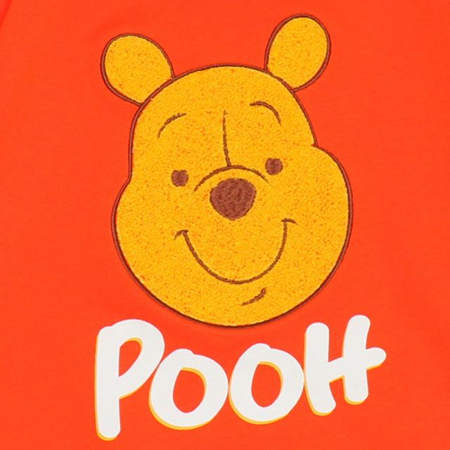 【ベビードール】プー サガラトレーナー 9895K / ベビーサイズ キッズ トップス 長袖 サガラ スウェット素材 袖口ワンポイント刺繍 春秋冬