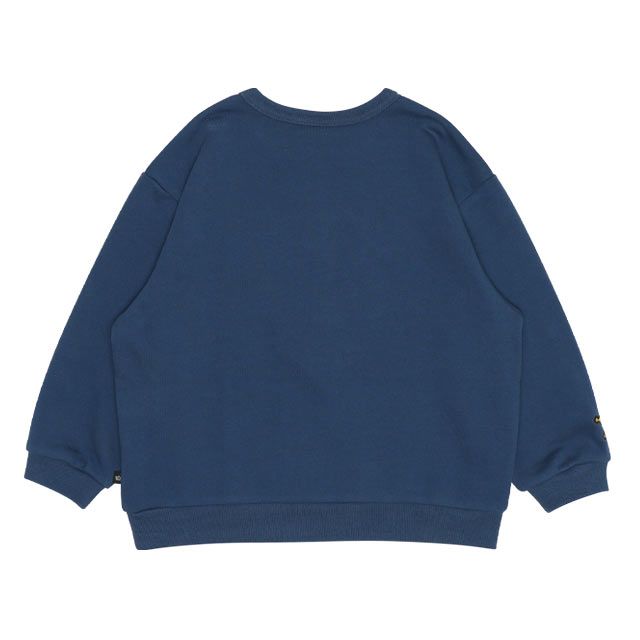 【ベビードール】ウッディ サガラトレーナー 9895K / ベビーサイズ キッズ トップス 長袖 サガラ スウェット素材 袖口ワンポイント刺繍 春秋冬